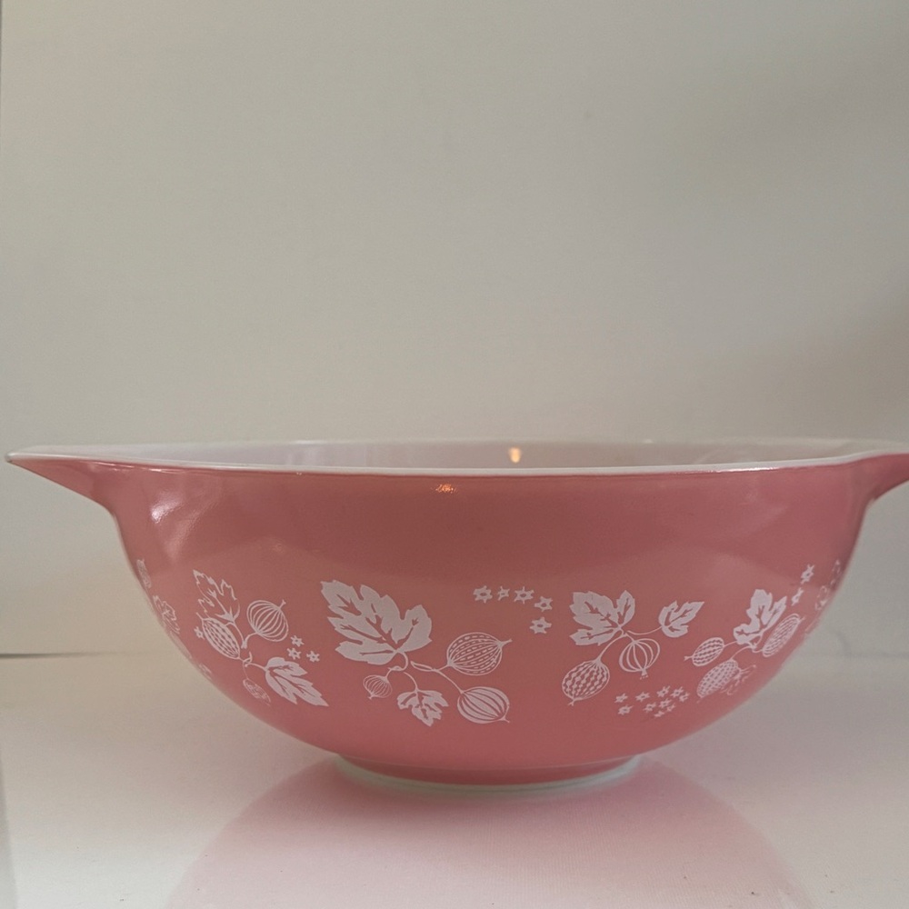 Pink Gooseberry Pyrex Large Bowl